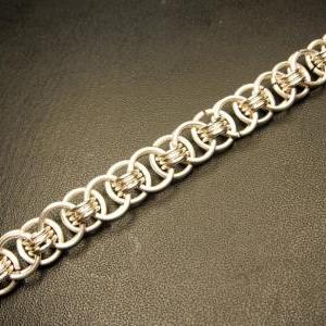 Silver Helm's Chainmaille Bracelet